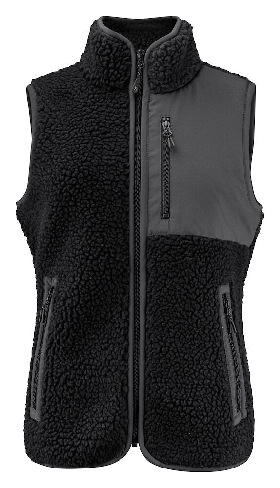 James Harvest Kingsley Ladies Sherpa Fleece Gilet | Super Heavyweight Body Warmer | 3 Colours | XS-2XL - Gilet - Logo Free Clothing