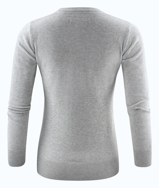 James Harvest Ashland Ladies Cotton Jumper | U-Neck Knitwear | Soft Touch | 3 Colours | XS-2XL - Knitwear - Logo Free Clothing