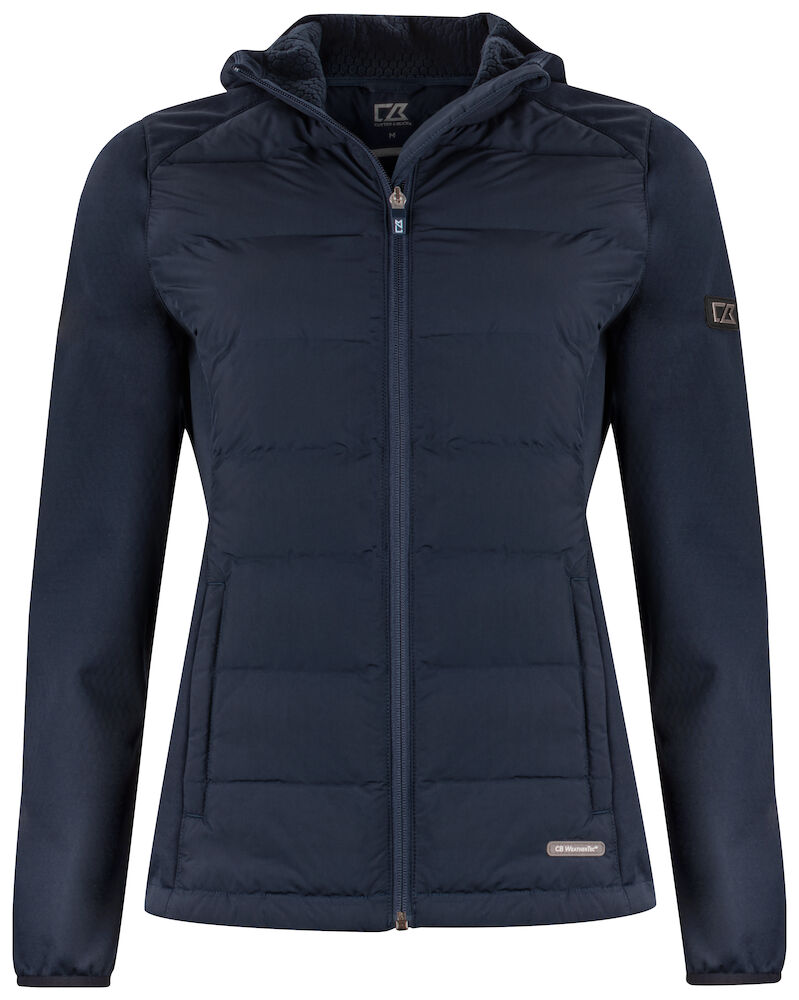 Cutter & Buck Oak Harbor Ladies Hybrid Jacket | Hooded | Quilted Body | 4 Colours | XS-2XL