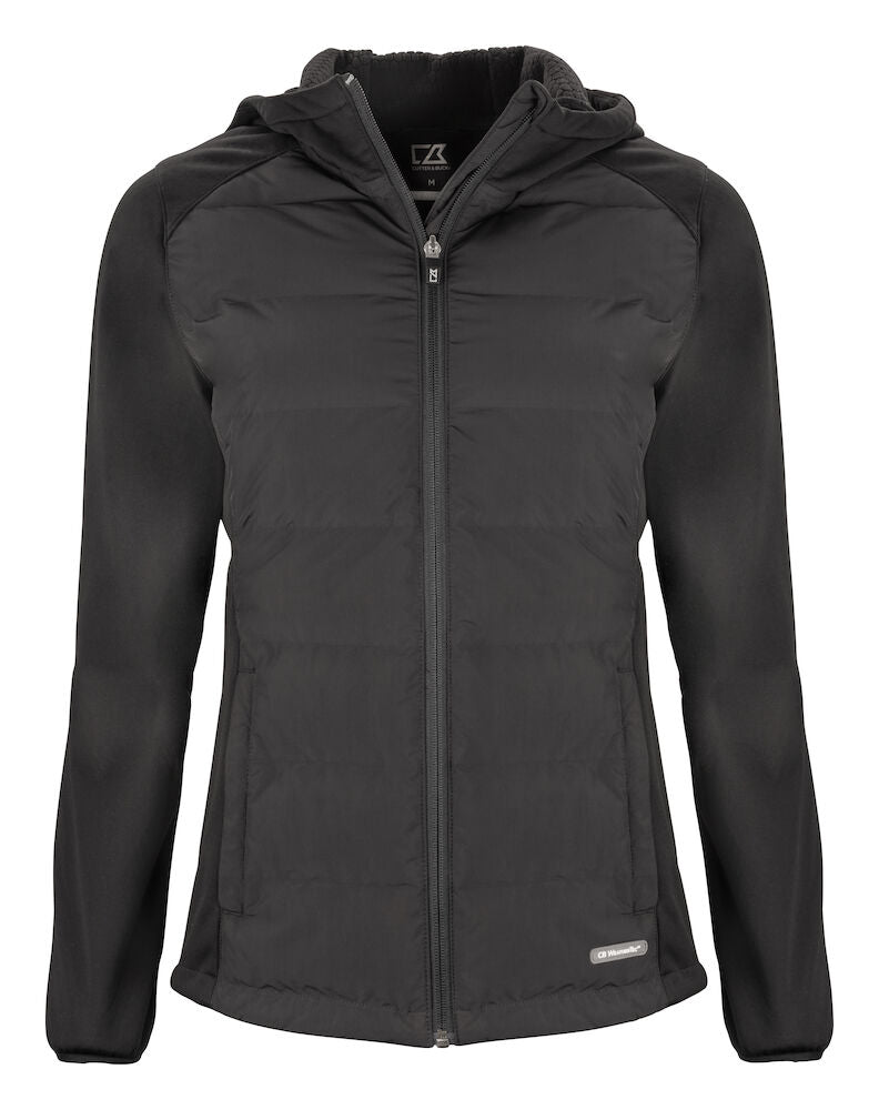Cutter & Buck Oak Harbor Ladies Hybrid Jacket | Hooded | Quilted Body | 4 Colours | XS-2XL