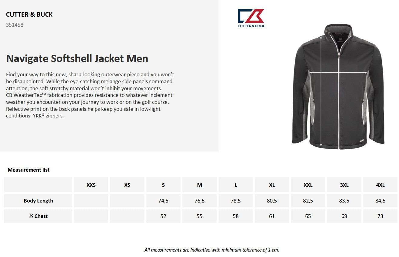 Cutter & Buck Navigate Mens Softshell Jacket | Waterproof | Stretch | 3 Colours | S-4XL