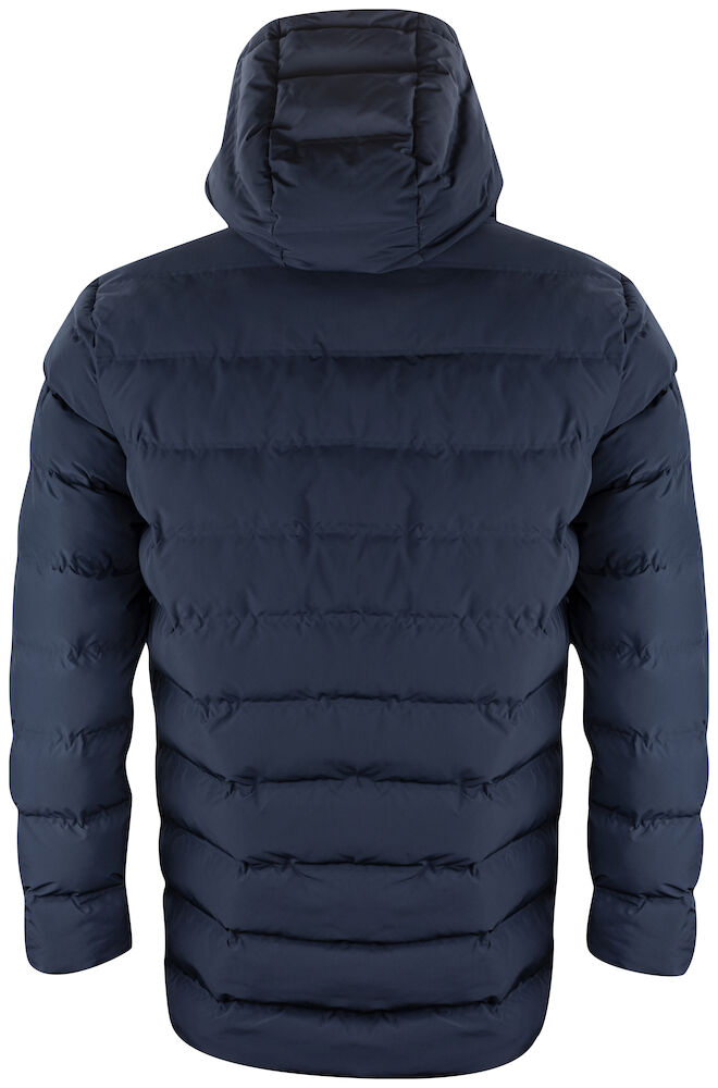 Cutter & Buck Wenatchee Mens Padded Puffer Jacket | Long | Hood | Navy or Black | S-4XL