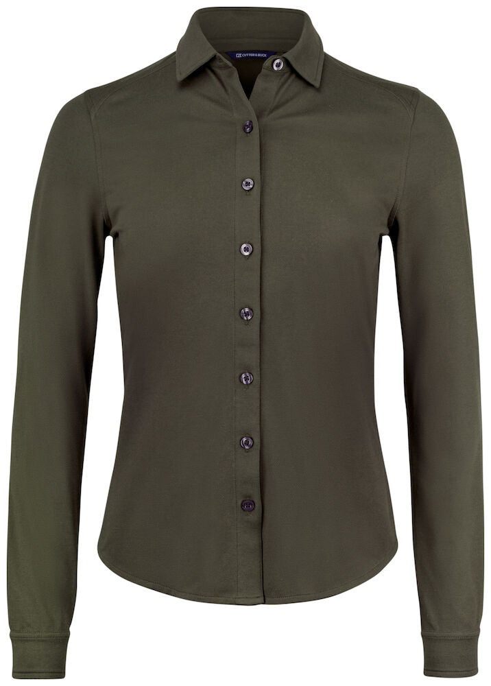 Cutter & Buck Advantage Ladies Shirt | Long Sleeve | Breathable | Stretch | 7 Colours | XS-2XL