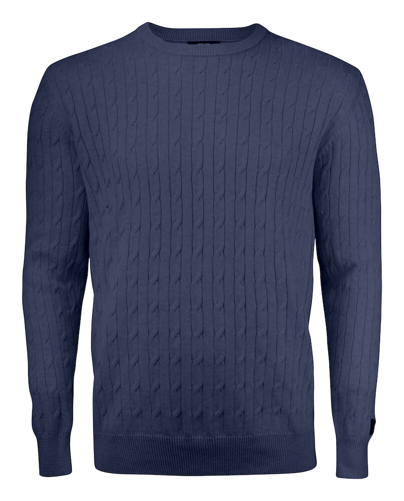 Cutter & Buck Blakely Men's Crewneck Knitwear | Cable Knit Cotton Jumper | 4 Colours | S-4XL