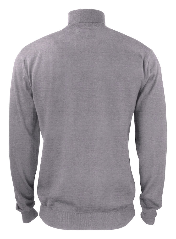 Cutter & Buck Kennewick Men's Rollerneck Jumper | 100% Merino Wool |Grey or Black | S-4XL