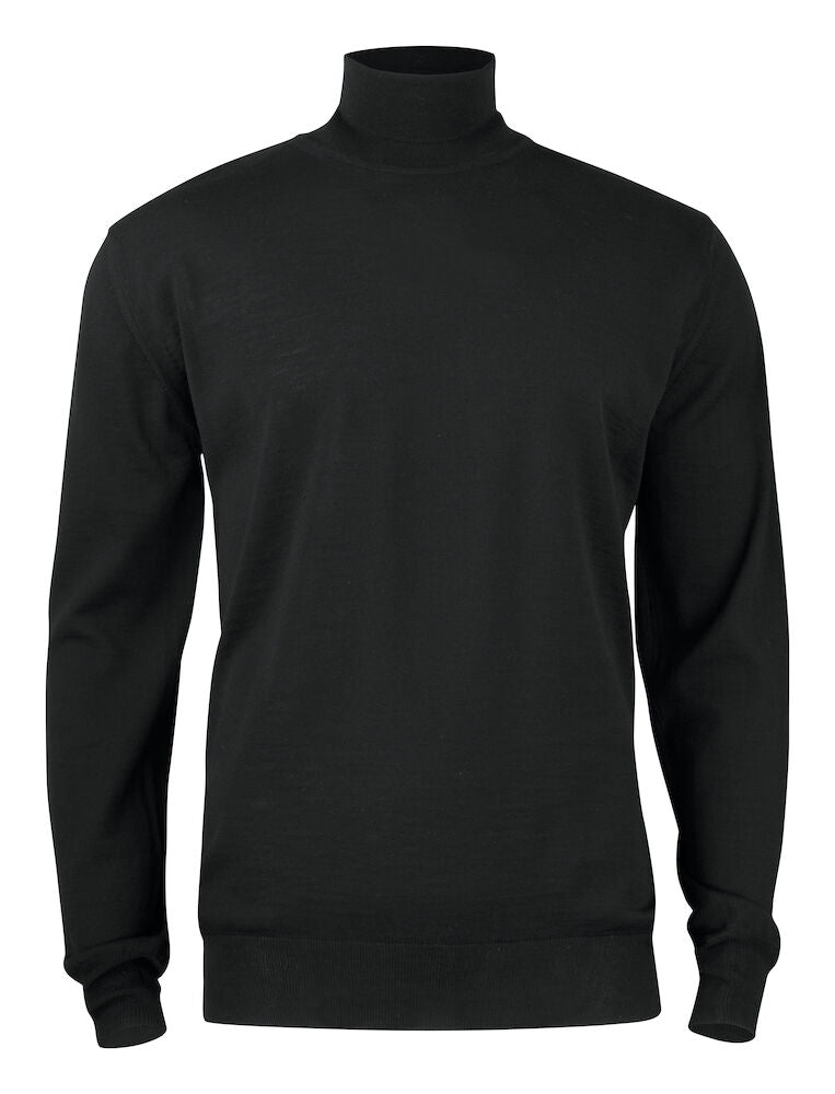 Cutter & Buck Kennewick Men's Rollerneck Jumper | 100% Merino Wool |Grey or Black | S-4XL