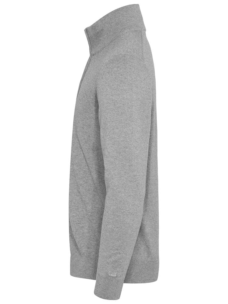 Cutter & Buck Oakville Men's Quarter Zip Jumper | Soft Cotton-Rich Knitwear | 3 Colours | S-4XL