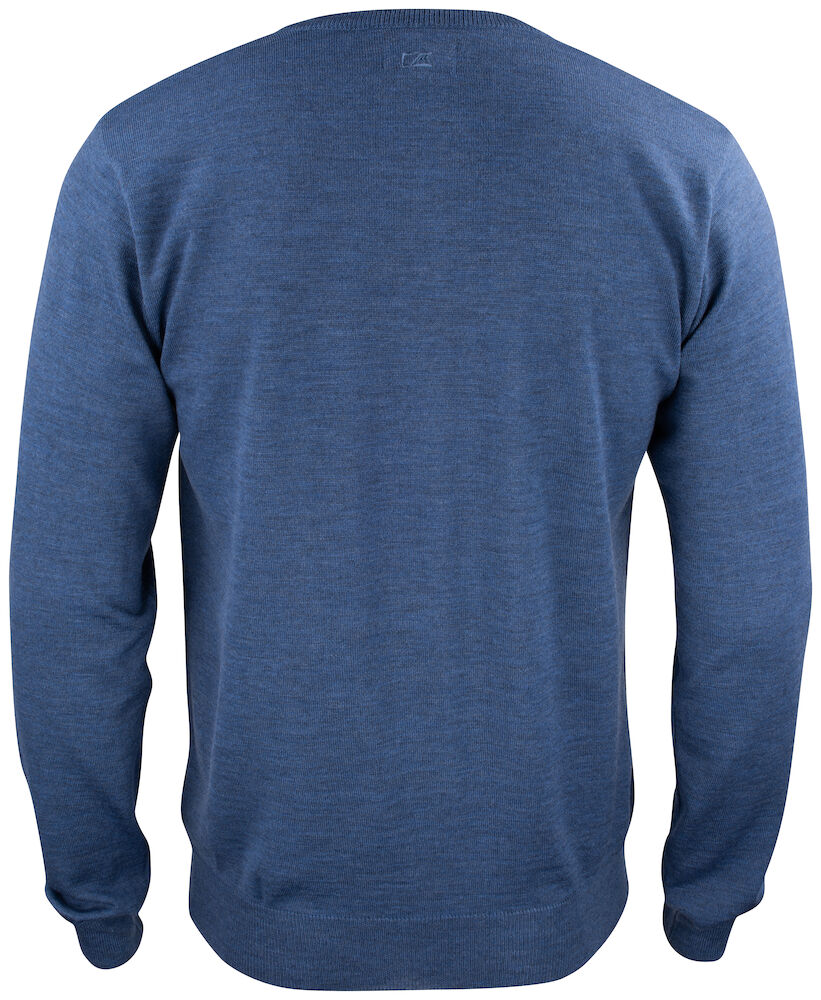 Cutter & Buck Everett Men's V-Neck Jumper | 100% Merino Wool Knitwear | 6 Colours | S-3XL
