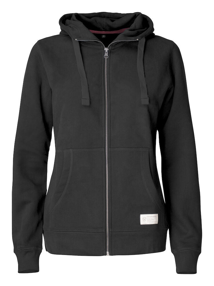 Cutter & Buck Twisp Ladies Full Zip Hoodie | Heavyweight | Super Soft | Grey or Black | XS-2XL - Hoodie - Logo Free Clothing