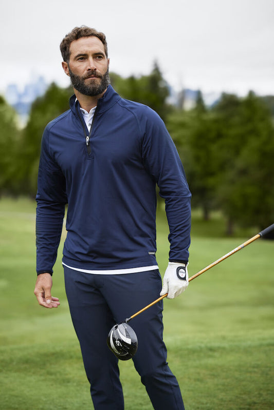 Cutter & Buck Adapt Men's Quarter Zip Sweatshirt | Activewear | Navy or Black | S-4XL