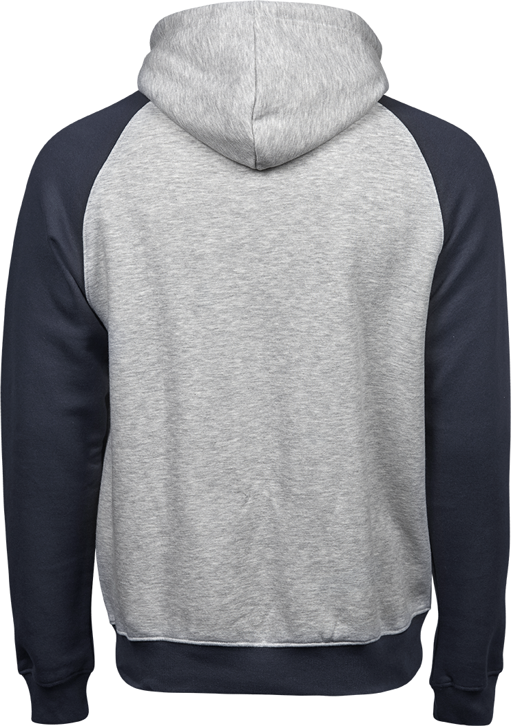 Tee Jays Mens Two-Tone Hooded Sweatshirt | Hoodie Top | Cotton Blend | 2 Colours | S-3XL - Hoodie - Logo Free Clothing