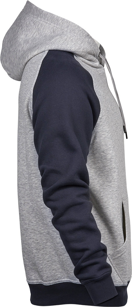 Tee Jays Mens Two-Tone Hooded Sweatshirt | Hoodie Top | Cotton Blend | 2 Colours | S-3XL - Hoodie - Logo Free Clothing