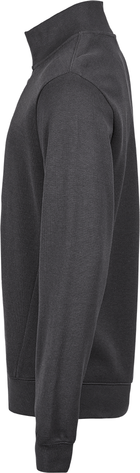 Tee Jays Mens Interlock Half Zip Sweatshirt | Heavyweight Cotton Blend | 3 Colours | S-3XL - Sweatshirt - Logo Free Clothing