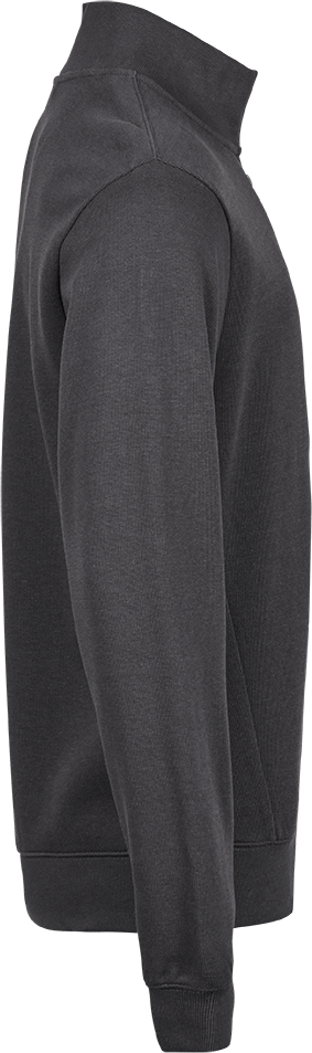 Tee Jays Mens Interlock Half Zip Sweatshirt | Heavyweight Cotton Blend | 3 Colours | S-3XL - Sweatshirt - Logo Free Clothing