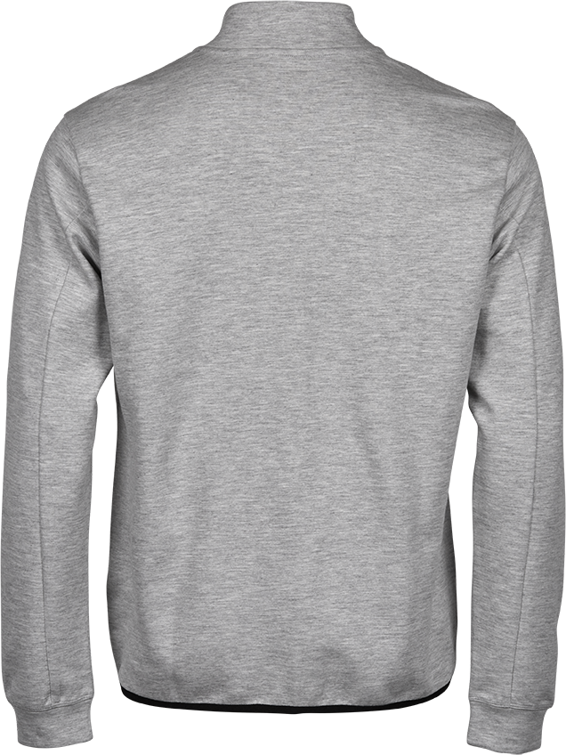Tee Jays Mens Athletic Full Zip Sweatshirt | Zip-Up Jumper | Black or Grey | XS-3XL - Sweatshirt - Logo Free Clothing