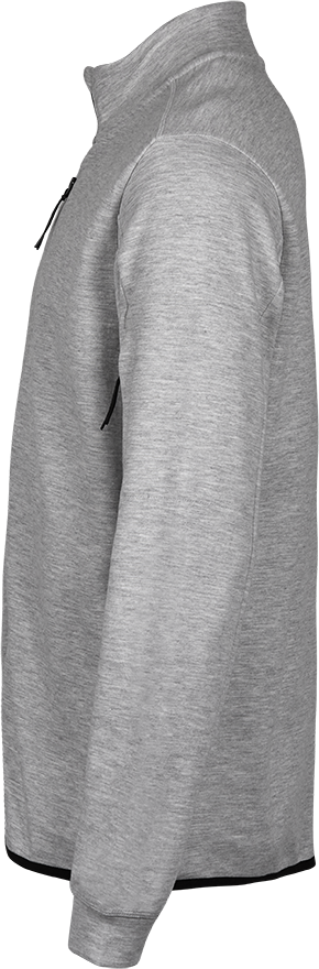 Tee Jays Mens Athletic Full Zip Sweatshirt | Zip-Up Jumper | Black or Grey | XS-3XL - Sweatshirt - Logo Free Clothing