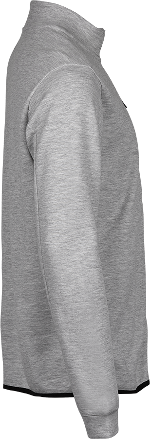 Tee Jays Mens Athletic Full Zip Sweatshirt | Zip-Up Jumper | Black or Grey | XS-3XL - Sweatshirt - Logo Free Clothing