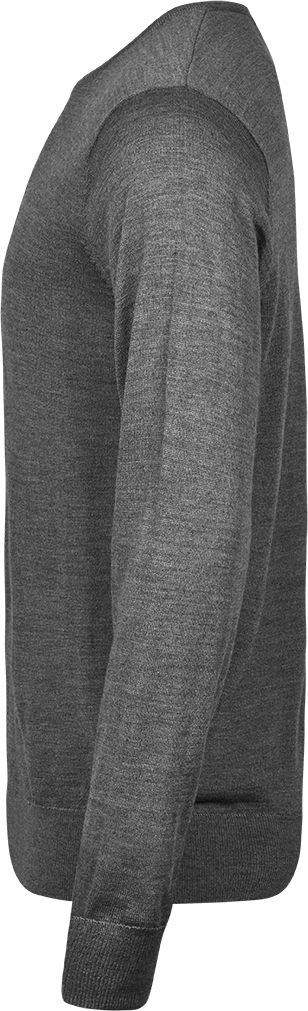 Tee Jays Mens Crew Neck Knitted Sweater | Merino Blend | Pullover | 3 Colours | S-3XL - Knitwear - Logo Free Clothing