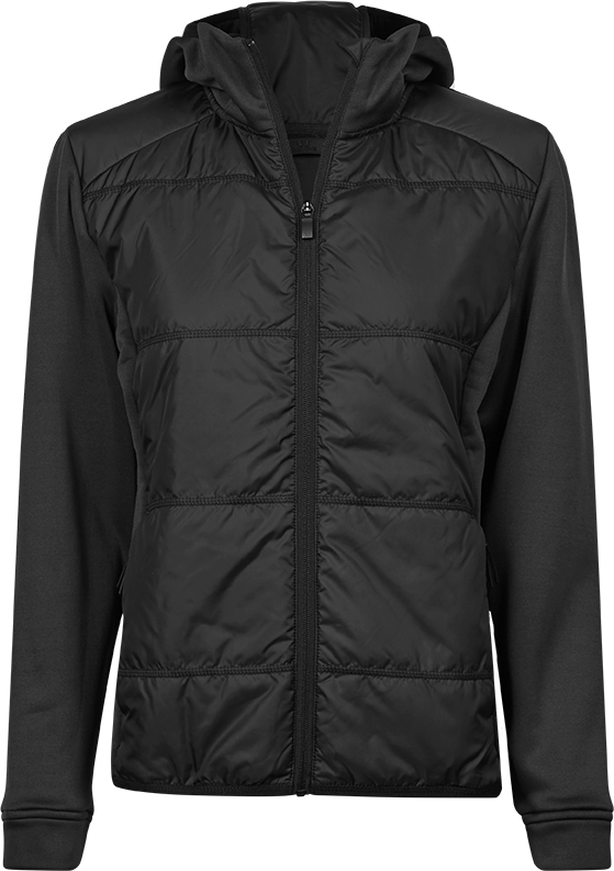 Tee Jays Hybrid Stretch Ladies Hooded Jacket | Padded | Stretch Panels | 3 Colours | S-3XL - Summer Jacket - Logo Free Clothing