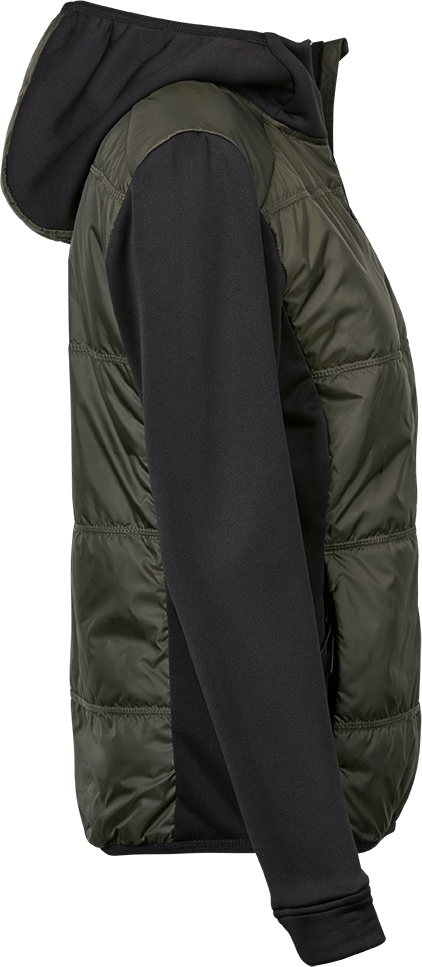 Tee Jays Hybrid Stretch Ladies Hooded Jacket | Padded | Stretch Panels | 3 Colours | S-3XL - Summer Jacket - Logo Free Clothing