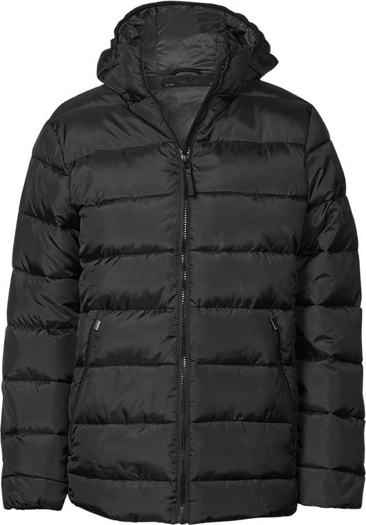 Tee Jays Lite Ladies Hooded Puffer Jacket | Lightweight | Recycled | Black | S-3XL - Summer Jacket - Logo Free Clothing