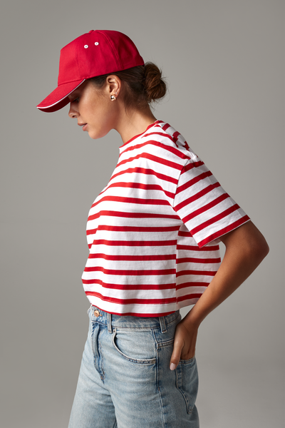 Beechfield Ultimate Sandwich Peak Cap | Unisex | Cotton Drill | 14 Colours | One Size - Hat - Logo Free Clothing