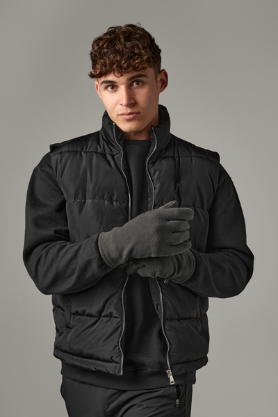 Beechfield Recycled Fleece Gloves | Unisex | Thermal | Elasticated | 3 Colours | S-XL - Gloves - Logo Free Clothing