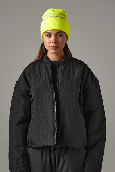 Beechfield Enhanced-Viz Beanie | Unisex | Hi Vis Options | Reflective Stripes | 4 Colours | One Size - Hat - Logo Free Clothing