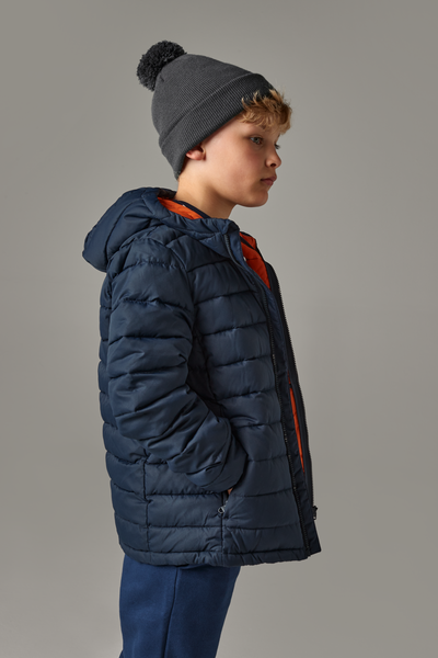 Beechfield Junior Original Pompom Beanie | Double Knit | 7 Colours | Kids Unisex Size - Hat - Logo Free Clothing