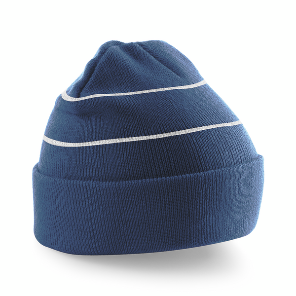 Beechfield Enhanced-Viz Beanie | Unisex | Hi Vis Options | Reflective Stripes | 4 Colours | One Size - Hat - Logo Free Clothing