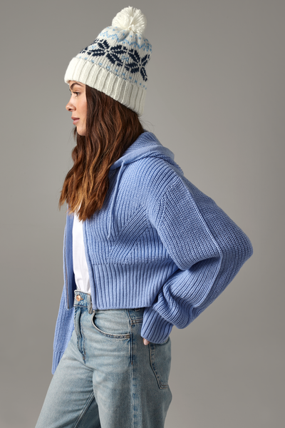 Beechfield Fair Isle Snowstar® Beanie | Unisex | Pom-Pom | Cuffed | 7 Colours | One Size - Hat - Logo Free Clothing