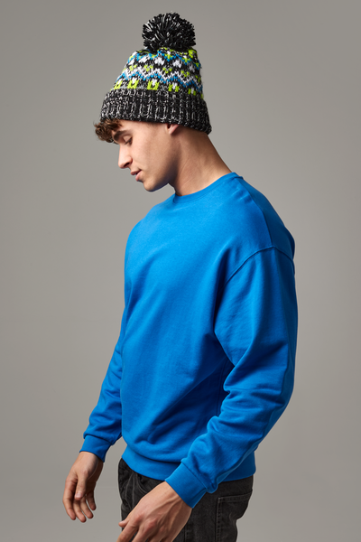 Beechfield Blizzard Bobble Beanie | Unisex | Geometric | Pom-Pom | 3 Colours | One Size - Hat - Logo Free Clothing