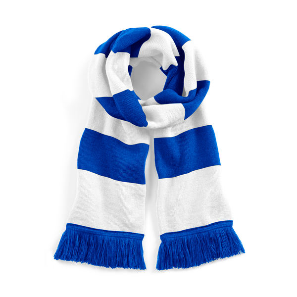 Beechfield Stadium Scarf | Unisex | Striped | Tassels | 9 Colours | One Size - Scarf - Logo Free Clothing
