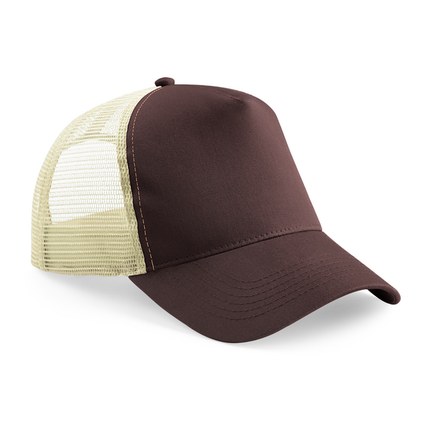 Beechfield Snapback Trucker Cap | Unisex | Two Tone | 5 Panel | 24 Colours | One Size - Hat - Logo Free Clothing