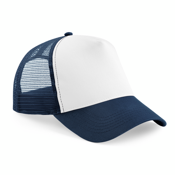 Beechfield Snapback Trucker Cap | Unisex | Two Tone | 5 Panel | 24 Colours | One Size - Hat - Logo Free Clothing