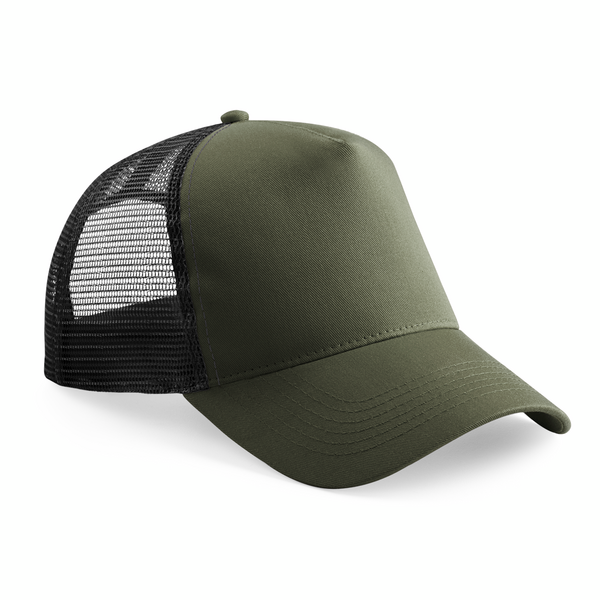 Beechfield Snapback Trucker Cap | Unisex | Two Tone | 5 Panel | 24 Colours | One Size - Hat - Logo Free Clothing