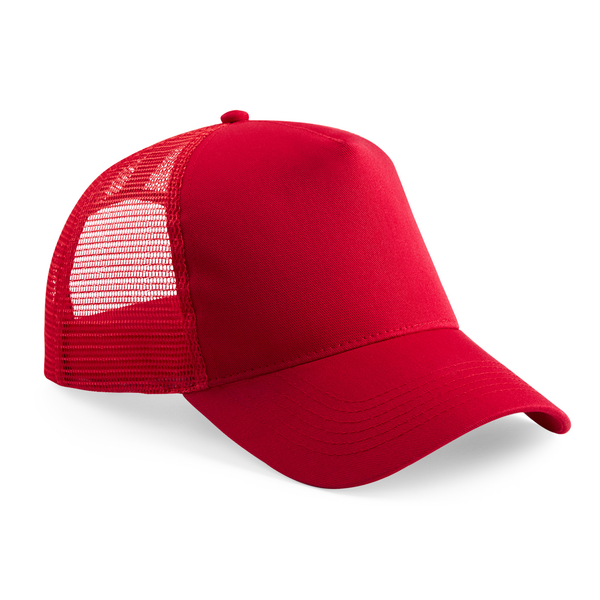 Beechfield Snapback Trucker Cap | Unisex | Two Tone | 5 Panel | 24 Colours | One Size - Hat - Logo Free Clothing