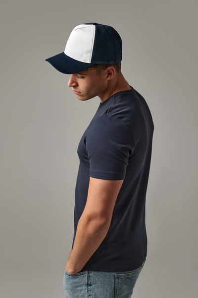 Beechfield Vintage Snapback Trucker Cap | Unisex | Two Tone | 9 Colours | One Size - Hat - Logo Free Clothing