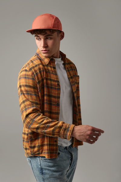 Beechfield Canvas 5 Panel Camper Cap | Cotton | Flat Peak | Unisex | 5 Colours | One Size - Hat - Logo Free Clothing