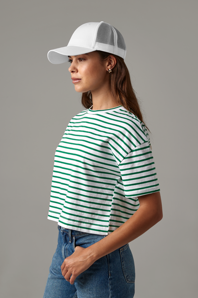 Beechfield Urbanwear Recycled Snapback Trucker Cap | Unisex | 6 Panel | 4 Colours | One Size - Hat - Logo Free Clothing