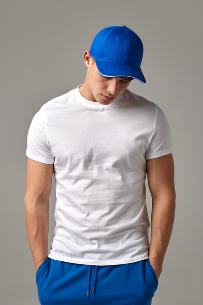 Beechfield EarthAware® Organic 6 Panel Cap | Sandwich Peak | Unisex | 7 Colours | One Size - Hat - Logo Free Clothing