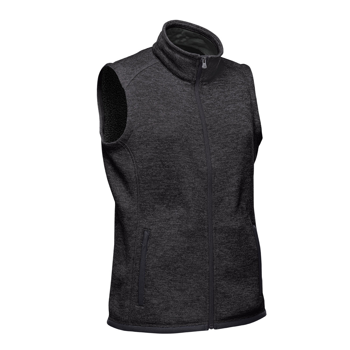 Stormtech Ladies Avalanche Full Zip Fleece Gilet | Recycled | Warm Brushed Interior | Black Heather | XS-XL