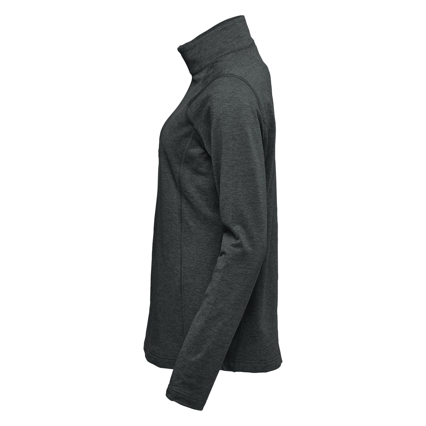 Stormtech Ladies Treeline Quarter Zip Pullover | Fleece | Recycled | Wicking | Breathable | Black Heather | XS-XL
