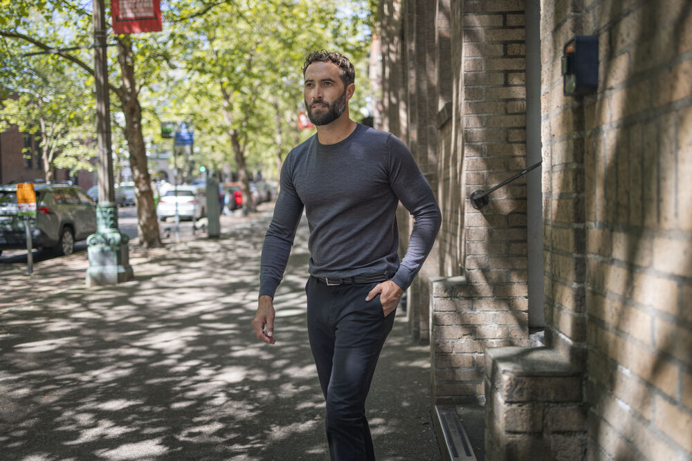 Cutter & Buck Kennewick Men's Crewneck Jumper | 100% Merino Wool Knitwear | 6 Colours | S-4XL