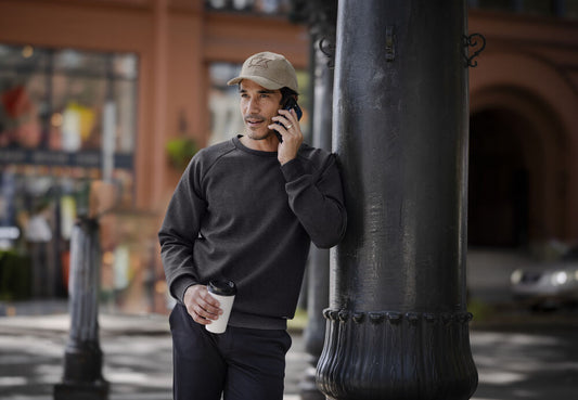 Cutter & Buck Pemberton Men's Crewneck Sweatshirt | Stretch Sweater | 4 Colours | S-4XL - Sweatshirt - Logo Free Clothing