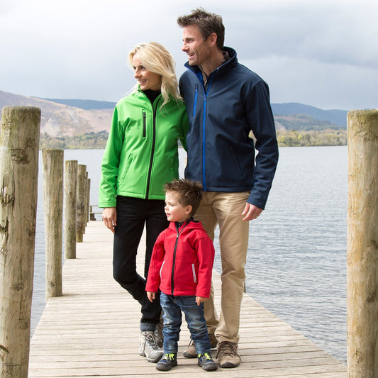 Result Core Junior Hooded Softshell Jacket | Waterproof 8000mm | Recycled | Windproof | 6 Colours | Ages 5-14
