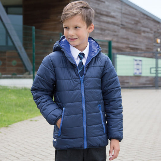 Result Core Junior Padded Jacket | Showerproof | Windproof | Hood | Quilted | 5 Colours | Ages 2-14