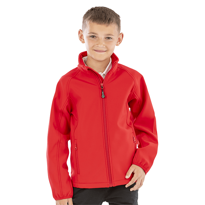 Result Recycled Junior Softshell Jacket | Showerproof | Soft Feel | 4 Colours | Ages 4-14 - Summer Jacket - Logo Free Clothing