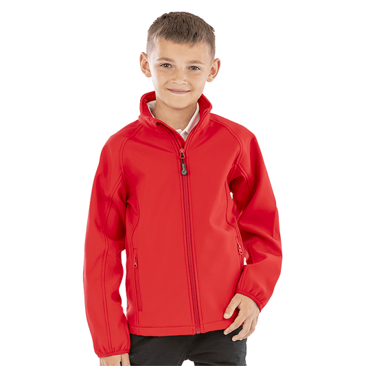 Result Recycled Junior Softshell Jacket | Showerproof | Soft Feel | 4 Colours | Ages 4-14 - Summer Jacket - Logo Free Clothing