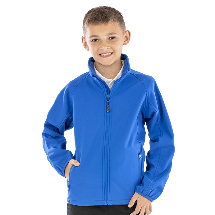 Result Recycled Junior Softshell Jacket | Showerproof | Soft Feel | 4 Colours | Ages 4-14 - Summer Jacket - Logo Free Clothing